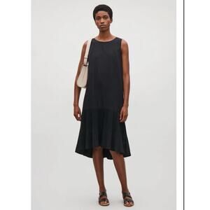 COS Pleated Sleeveless Dress Size 12